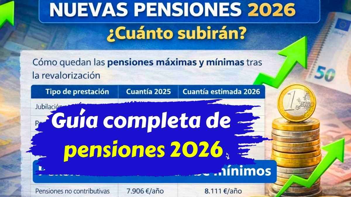 Guía completa de pensiones 2026 conoce importes mínimos máximos y el nuevo método de cálculo.