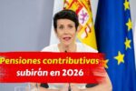 Pensiones contributivas subirán en 2026 incremento confirmado del 2,7%