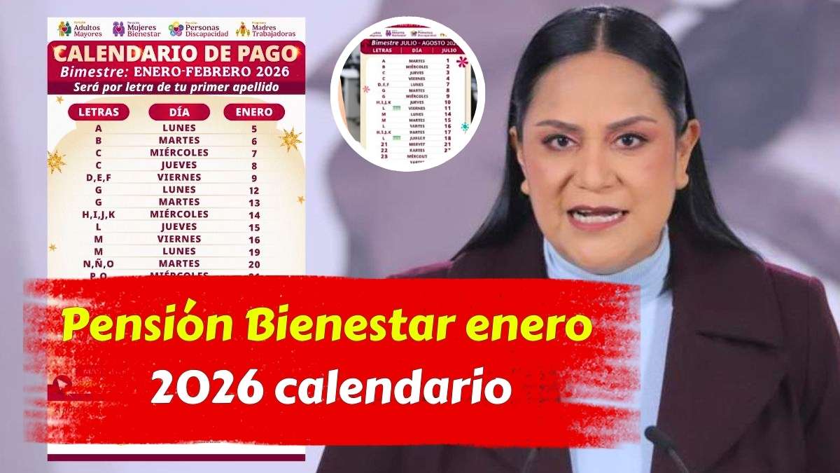 Pensión Bienestar enero 2026 calendario oficial de pagos para adultos mayores