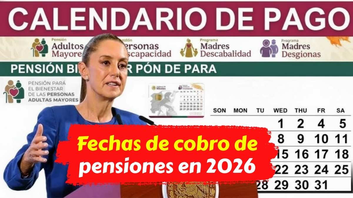 Fechas de cobro de pensiones en 2026 calendario completo